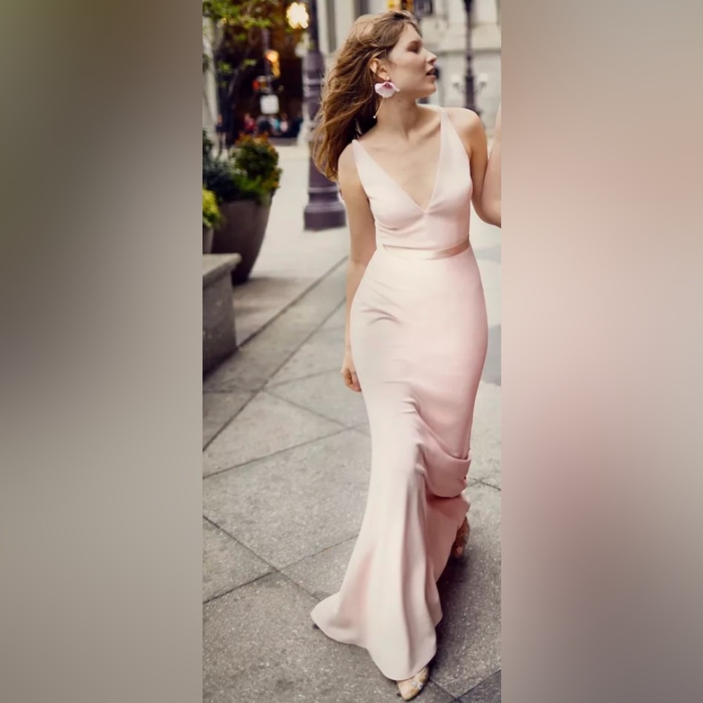 BHLDN JONES V-Nick CREPE DRESS SIZE 10